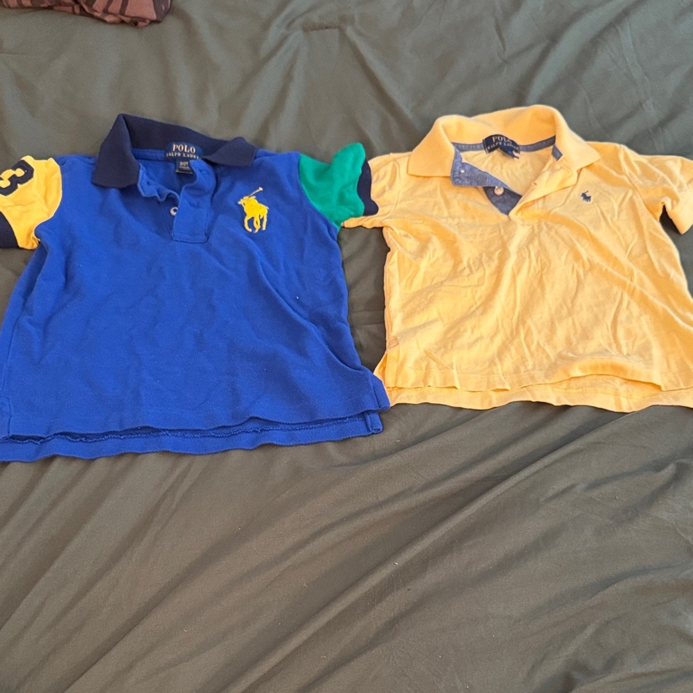 Polo by Ralph Lauren Kids Blue and Yellow Polo Shirts